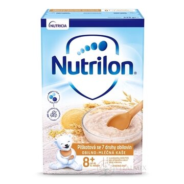 Nutrilon obilno-mliečna kaša piškótová so 7 druhmi obilnín (od ukonč. 8. mesiaca), 1x225 g obrázok