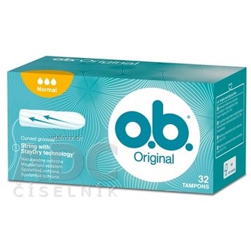 o.b. Original Normal hygienické tampóny (inov.2018) 1x32 ks obrázok