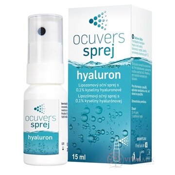 Ocuvers spray hyaluron očné kvapky v spreji, lipozómy a hyaluronát sodný, 1x15 ml obrázok