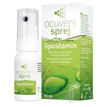 Ocuvers spray lipostamin očné kvapky v spreji, lipozómy a euphrasia, 1x15 ml obrázok