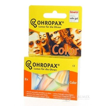 OHROPAX COLOR Ušné vložky v plastovom obale 1x8 ks obrázok