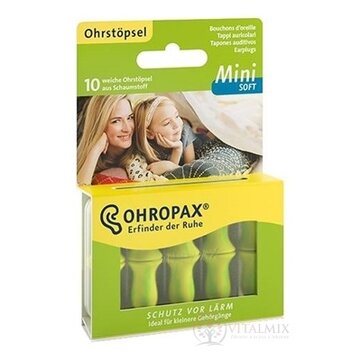 OHROPAX Mini SOFT Ušné vložky v plastovej krabičke 1x10 ks obrázok