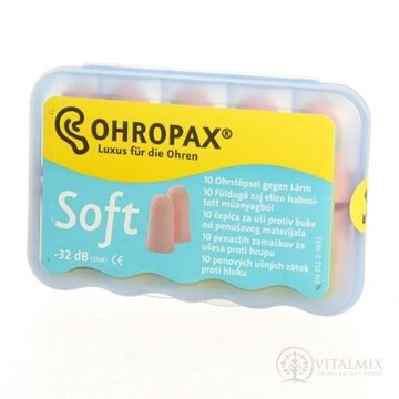 OHROPAX SOFT Ušné vložky v plastovom obale 1x10 ks obrázok
