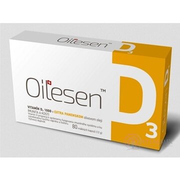 Oilesen VITAMÍN D3 1000 cps 1x80 ks obrázok
