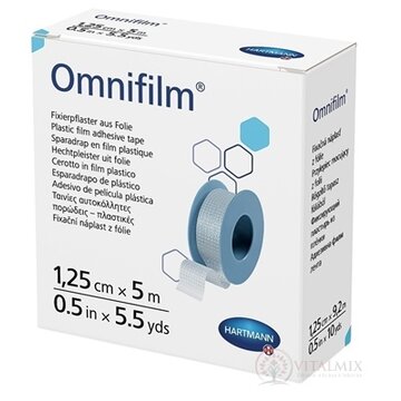 Omnifilm fixačná náplasť z transparentnej fólie na cievke (1,25 cm x 5 m) 1x1 ks obrázok