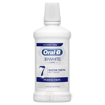 Oral-B 3D WHITE Luxe PERFECTION ústna voda, bez alkoholu 1x500 ml obrázok