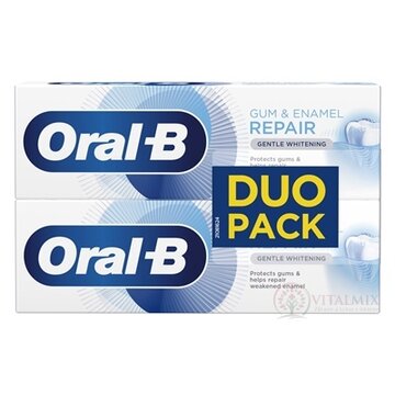 Oral-B GUM & ENAMEL PRO-REPAIR DUO zubná pasta, Gentle Whitening 2x75 ml obrázok