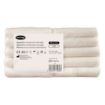 Ovínadlo hydrofilné neelastické pletené, nesterilné (10 cm x 5 m) 1x10 ks obrázok