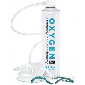 OXYGEN 99,5 % prenosný kyslíkový inhalátor 1x14 l obrázok