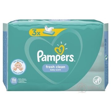 PAMPERS Baby Wipes Fresh Clean vlhčené obrúsky 3x52 ks (156 ks) obrázok