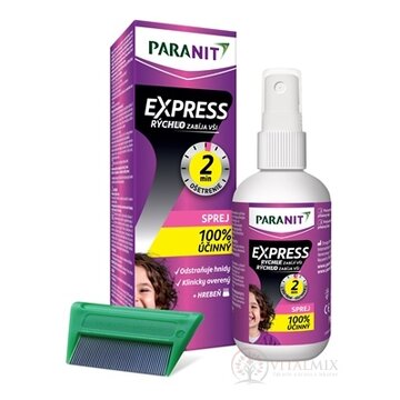 PARANIT EXPRESS SPREJ 95 ml + hrebeň, 1x1 set obrázok