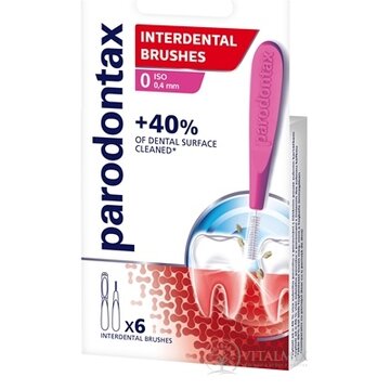 Parodontax INTERDENTAL BRUSHES 0,4 mm medzizubná kefka, veľkosť ISO 0, 1x6 ks obrázok