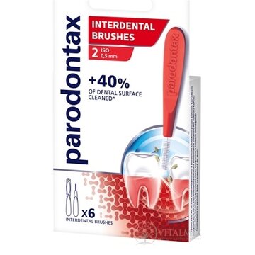 Parodontax INTERDENTAL BRUSHES 0,5 mm medzizubná kefka, veľkosť ISO 2, 1x6 ks obrázok