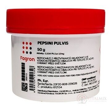 Pepsini pulvis - FAGRON 1x50 g obrázok