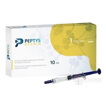 PEPTYS Regain roztok peptidov PEP-110 z kolagénu injekcia predplnená 1 mg/1ml, nízkomolekulárne peptidy (LWP) 1x10 ml obrázok