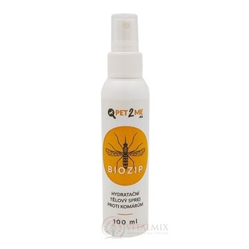 Pet2Me BIOZIP Sprej proti komárom hydratačný, telový 1x100 ml obrázok