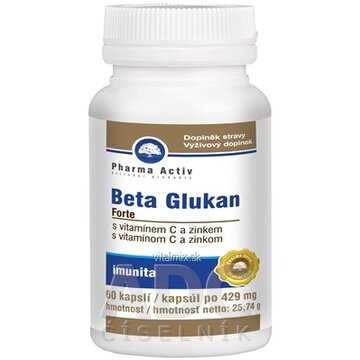 Pharma Activ BETA GLUKÁN Forte cps (s vitamínom C a zinkom) 1x60 ks obrázok