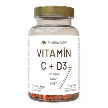 Pharma Activ VITAMÍN C + D3 cps 1x120 ks obrázok