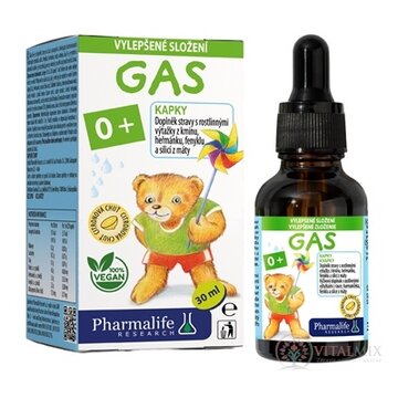 Pharmalife GAS 0+ - Galenika kvapky, citrónová príchuť 1x30 ml obrázok