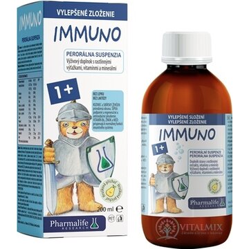 Pharmalife IMMUNO 1+ Galenika perorálna suspenzia, hrušková príchuť 1x200 ml obrázok