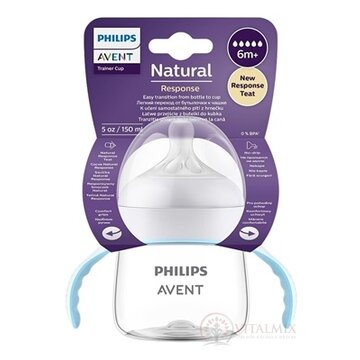 Philips AVENT FĽAŠA na učenie Natural Response 150 ml, s držadlami, 6m+, cumlík (SCF263/61) 1x1 ks obrázok