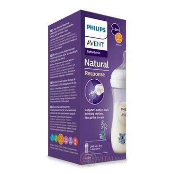 Philips AVENT FĽAŠA Natural Response 260 ml, koala, 3-6m, cumlík prietok 3 (SCY903/67) 1x1 ks obrázok