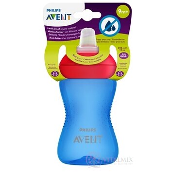 Philips AVENT HRNČEK s mäkkým náustkom 300 ml, 9m+, modrý (SCF802/01) 1x1 ks obrázok