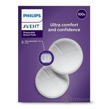Philips AVENT Ultra comfort PRSNÉ VLOŽKY jednorazové, absorpčné, laktačné, do podprsenky (SCF254/13) 1x100 ks obrázok