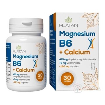 PLATAN Magnézium B6 + Calcium tbl 1x30 ks obrázok