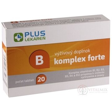 PLUS LEKÁREŇ B komplex Forte tbl 1x20 ks obrázok