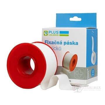 PLUS LEKÁREŇ Fixačná páska klasická 2,5cm x 5m, cievka, 1x1 ks obrázok