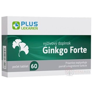 PLUS LEKÁREŇ Ginkgo Forte tbl 1x60 ks obrázok
