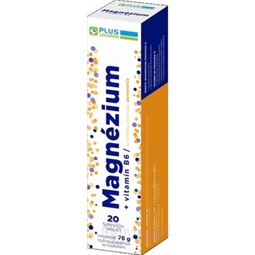 PLUS LEKÁREŇ Magnézium + vitamín B6 tbl eff s príchuťou pomaranča 1x20 ks obrázok