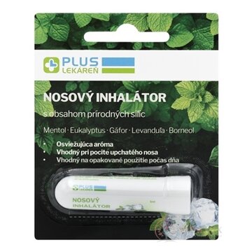 PLUS LEKÁREŇ NOSOVÝ INHALÁTOR tyčinka s obsahom prírodných silíc 1x1 ml obrázok