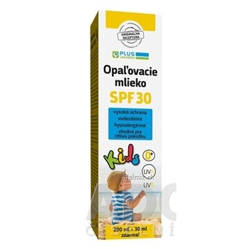 PLUS LEKÁREŇ Opaľovacie mlieko Kids SPF 30 1x230 ml obrázok