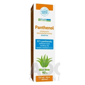PLUS LEKÁREŇ Panthenol 10% TELOVÉ MLIEKO sensitive, upokojujúce 1x230 ml obrázok