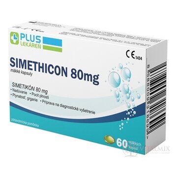 PLUS LEKÁREŇ Simethicon 80 mg cps mol 1x60 ks obrázok