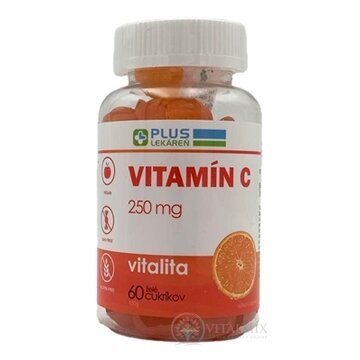 PLUS LEKÁREŇ Vitamín C 250 mg želé cukríky, pomarančová príchuť 1x60 ks obrázok