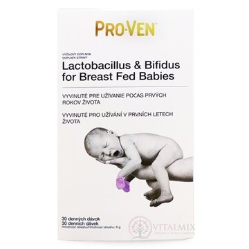 Pro-Ven Lactobacillus & Bifidus plv for Breast Fed Babies (30 dávok) 1x6 g obrázok