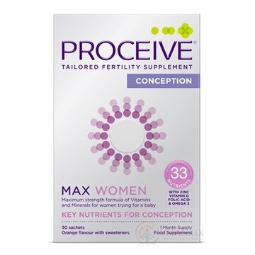 PROCEIVE CONCEPTION MAX WOMEN prášok vo vrecúškach, pomarančová príchuť 1x30 ks obrázok