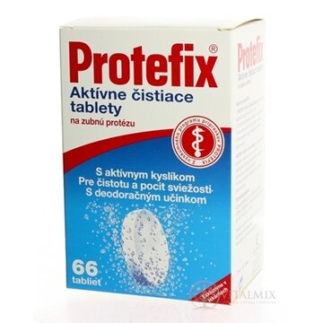 Protefix Aktívne čistiace tablety na zubnú protézu tbl eff 1x66 ks obrázok