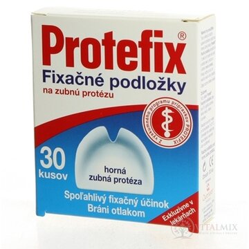 Protefix Fixačné podložky na hornú zubnú protézu fixačná podložka 1x30 ks obrázok