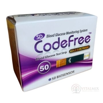 Prúžky testovacie ku glukomeru SD CodeFree 2x25 ks (50 ks) obrázok