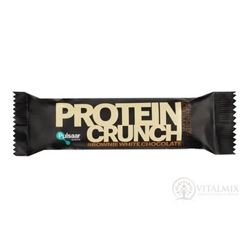 Pulsaar PROTEIN CRUNCH Brownie White Chocolate proteínová tyčinka s príchuťou brownie, biela čokoláda 1x55 g obrázok