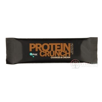 Pulsaar PROTEIN CRUNCH Cookies & Cream proteínová tyčinka s príchuťou cookies 1x55 g obrázok