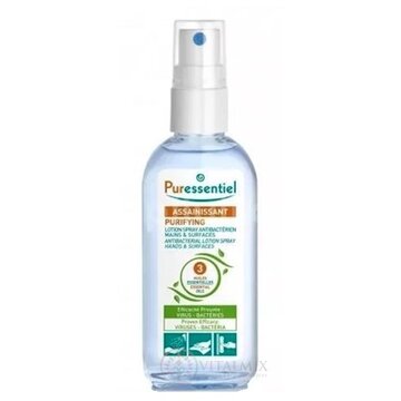 PURESSENTIEL Antibakteriálny roztok ruky a povrchy, esenciálne oleje 1x80 ml obrázok