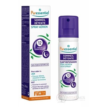 PURESSENTIEL Relaxačný sprej aromaterapeutický, do priestoru, 12 essenciálnych olejov 1x75 ml obrázok