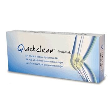 Quickclean 60 mg/3 ml gél s hyaluronátom sodným sterilný roztok v predplnenej injekčnej striekačke (20 mg/1 ml) 1x3 ml obrázok