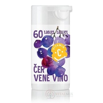 RAPETO C Vitamín 200 mg - príchuť červené víno tbl 1x60 ks obrázok