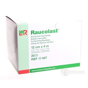RAUCOLAST 12cmx4m obväz elastický fixačný, balený po 1 ks v celofáne 1x20 ks obrázok